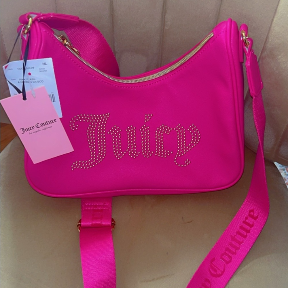 Juicy couture pink flash obsession-crossbody bag.